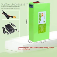 H HAILONG 48V 30Ah Battery eBike for 200W-1500W E-bike Scooter Motor Battery