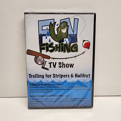 Brand New - Fun Fishing TV Show Trolling For Stripers & Halibut (DVD)
