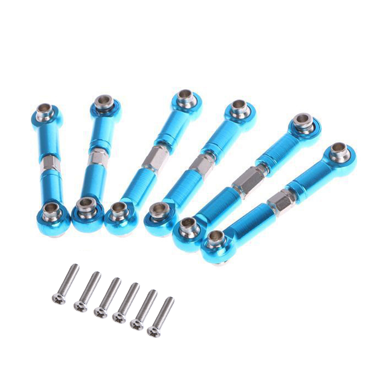 6-Pack Aluminum Front Rear Linkages for WLtoys A959 A979 K929 1/18 RC Cars