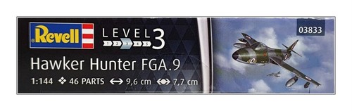 Revell 1/144 Scale Aircraft Kit 03833 - Hawker Hunter FGA.9 - Picture 4 of 5