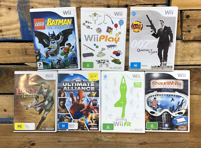 Wii Games Bundle - PAL Versions - French Links 007 Marvel Lego Wii Fit Lot Of 7