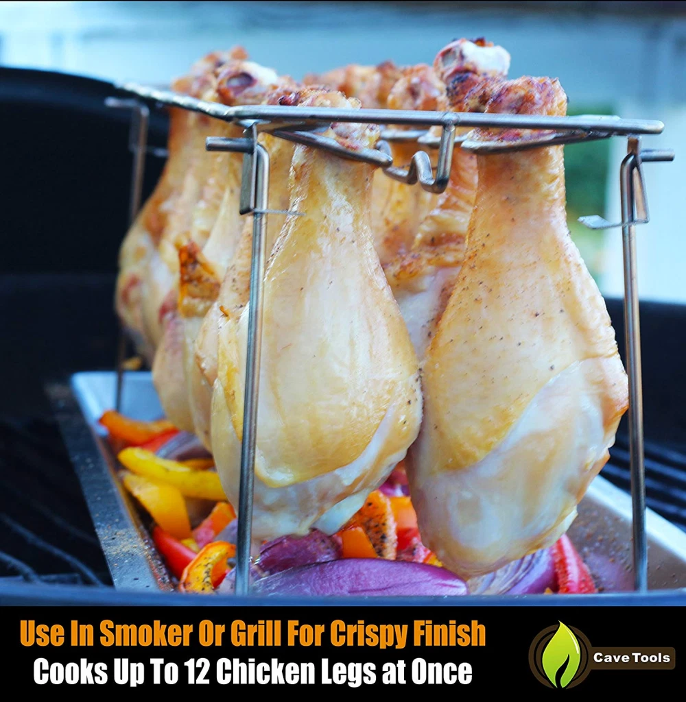Leg Wing Rack Chicken Poultry Smoker Plated Traeger Cooking