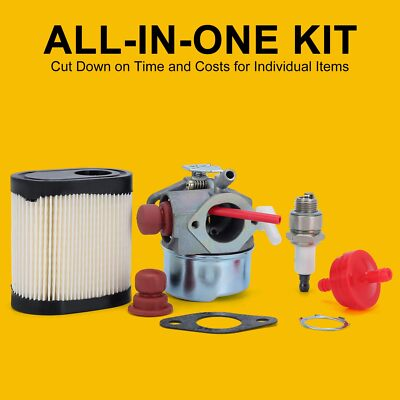 #ad 640350 Carburetor Kit For Toro 6.5HP GTS 22IN Recycler Lawnmower Tecumseh Engine $12.58