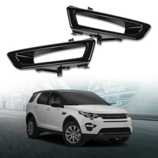 Bumper Fog Light Bezel Lamp Trim Fit For 15-18 Land Rover Discovery Sport