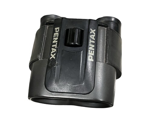 Pentax Binoculars 8x24 7.5 Degrees Black Logo Adjustable Strap Leather Bag Small - Picture 3 of 11