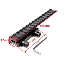 Hot Scope Mount Base Flattop Riser Extended Long Pour 20mm Picatinny Weaver Rail