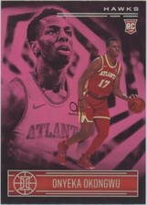 2020-21 Panini Illusions Onyeka Okongwu Rookie Pink Parallel Hawks RC #186