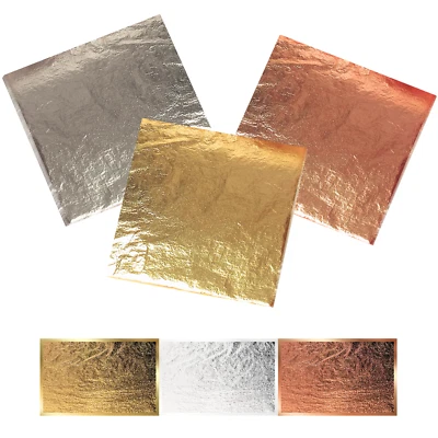 NOZZLEBOSS XXL Blattgold Blattkupfer Blattsilber Groß 14cm - 16cm Schlagmetall Blattmetall