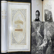c1871 POETICAL WORKS THOMAS HOOD METAL LEATHER GUSTAVE DORE ILLUS POETRY POEMS