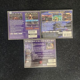 Lot of 3 PS1 & Dreamcast Game Cases w/ Original Manuals No Discs