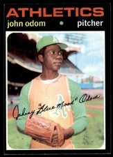 1971 Topps #523 John Odom A's