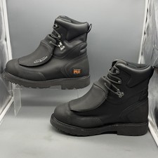 Timberland Pro Met Guard Work Boot Mens 11 M Steel Toe Black Leather WP TRIED ON