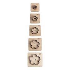Blumen-Leder-Stanzform aus Holz für Schlüsselanhänger, Lederhandwerk,