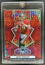 2022 Panini Mosaic Brad Johnson White Sparkle #188 Buccaneers