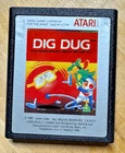 (G) Dig Dug Atari 2600 CX2677 Tested Working 1987 Silver Label Cartridge
