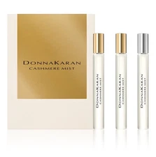 Donna Karan 3-Pc Cashmere Mist EDP(2x.34 oz.) & EDT (.34 oz.)Purse Spray Set NIB