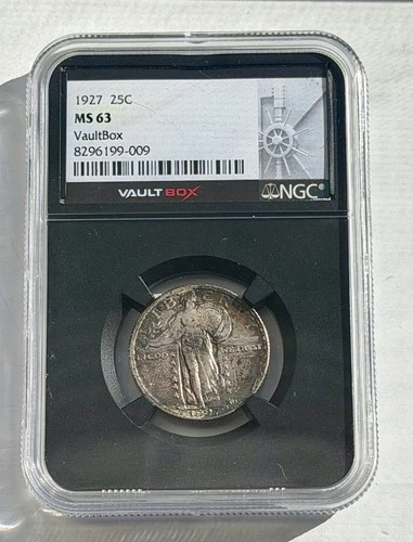 1927 25C Standing Liberty MS 63 VaultBox