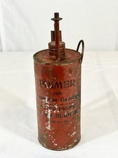 Antique 1910 Gasoline Alcohol Primer Can Tin Torch Oiler Engine Industrial EMPTY