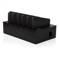 Natural Bamboo Device Charging Station for Multiple Devices | Desk Dock Organ...