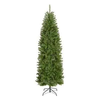 7 ft Unlit Kingswood Fir Slim Artificial Christmas Tree, 892 Tips, Includes S...