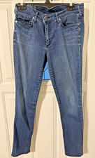 True Religion Women's Stright Leg Dark Wash Jeans Size 31 RN 112790 Made in USA