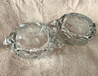 Antique American Brilliant Cut Glass Double Handled Creamer and Sugar Great — photo 4