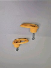 2 Pieces Yellow Handle Wing Nut & Bolt Screw Fixing Knob Lawnmower Lawn Mower D3