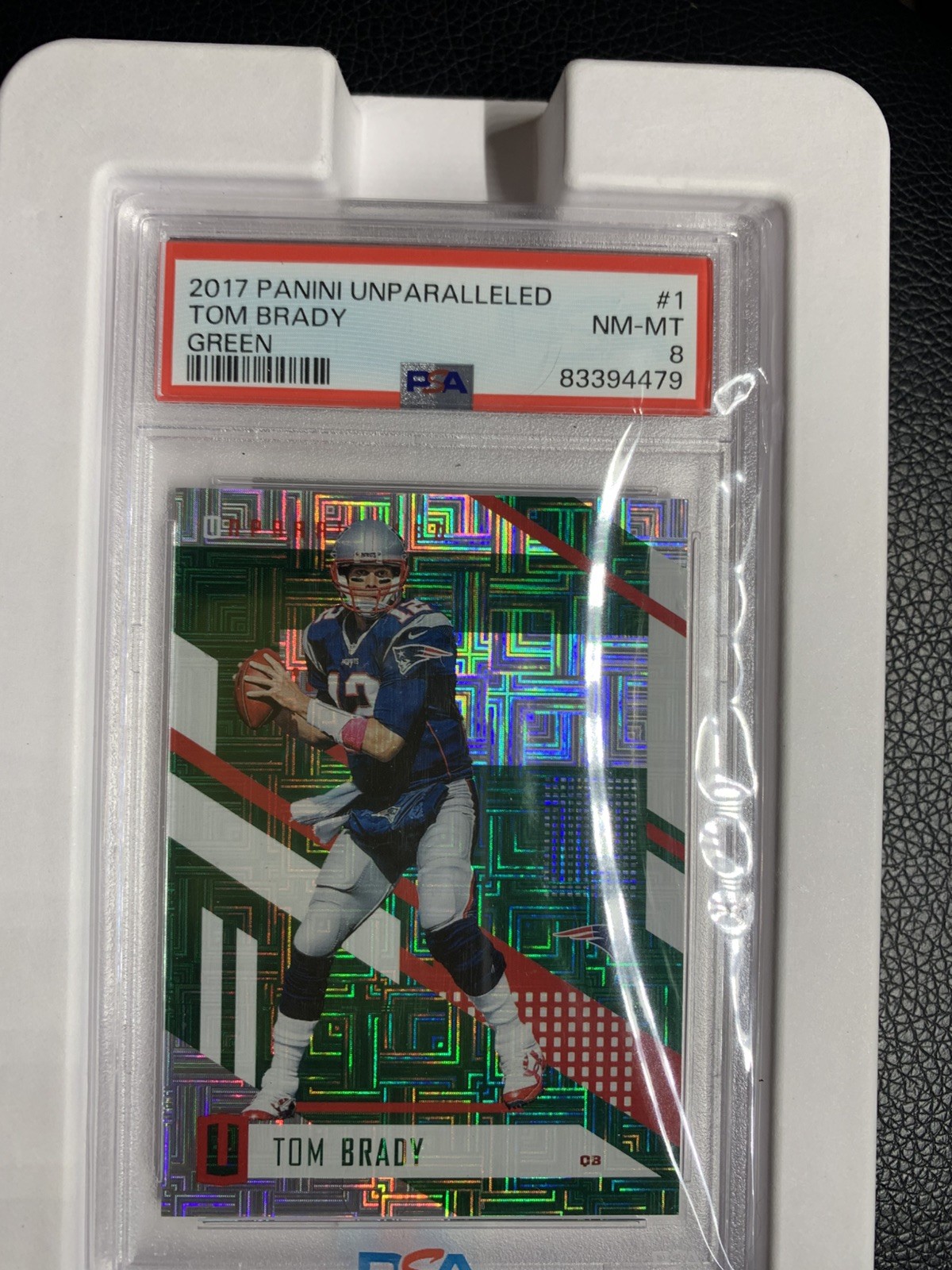 Tom Brady 2017 Unparelleled  PSA Authentic #4/5,only 2 in the world PSA graded  view 11