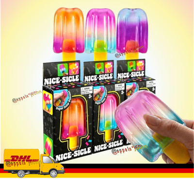 Nee Doh Nice-Sicle Super Squish Fidget Toy - Colorful Popsicle Stress Relief Toy