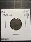 USA Silver Seated Liberty Dime 1888 P