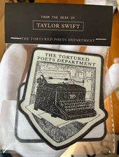 Taylor Swift The Tortured Poets Department Jacket Patch Set Official New Sealed