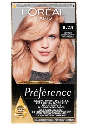 L'Oreal Paris Preference Haarfarbe 8.23 Medium Roségold 100 Stk