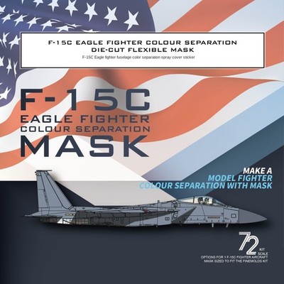 Galaxy D72028 1/72 F-15C Eagle FIGHTER COLOUR SEPARATION DIE-CUT FLEXIBLE MASK