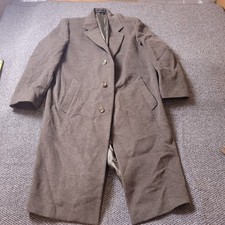 LRL Ralph Lauren Overcoat Mens 44R Beige Jacket Button Trench