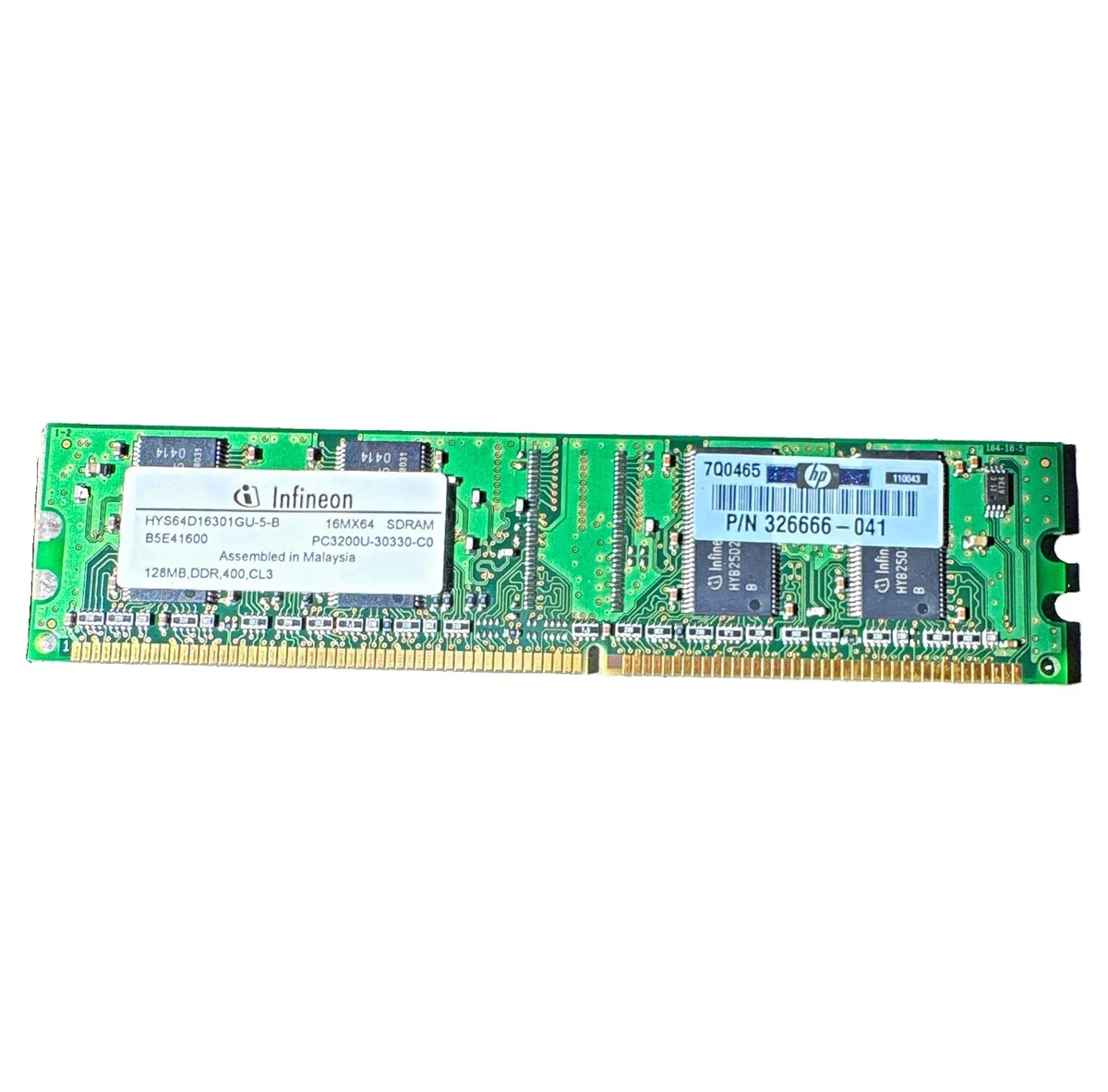 Infineon Computer PC-3200 (DDR-400) Bus Speed RAM 4 Modules for