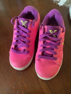 Sidewalk Sports Lane Wheeled Skate Shoes Pink Wheelies Heelys UK