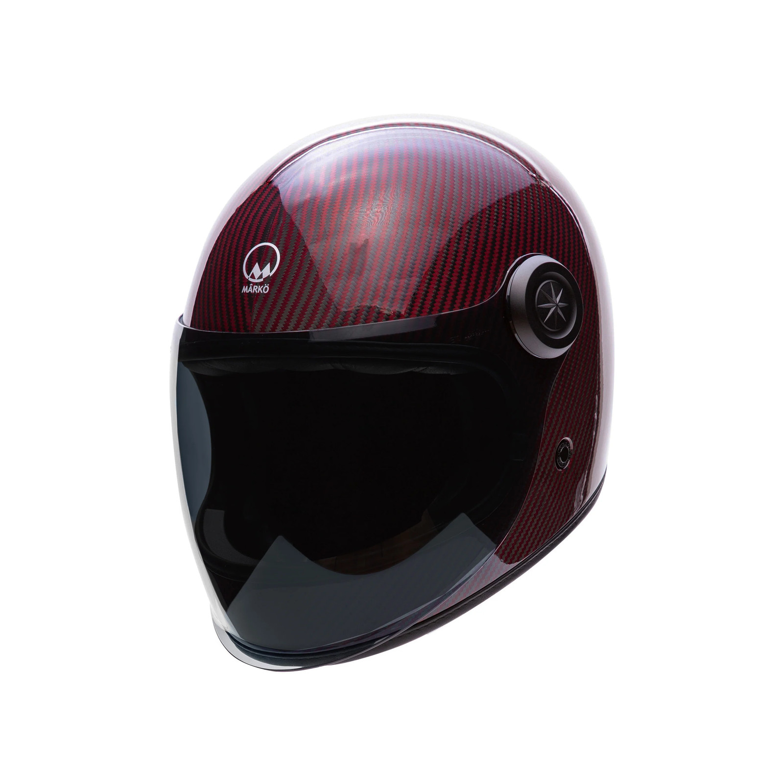 Casque intégral Darkside Carbon Burgundy 2XL avec visière fumée et antibuée