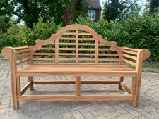 Teak lutyens garden bench