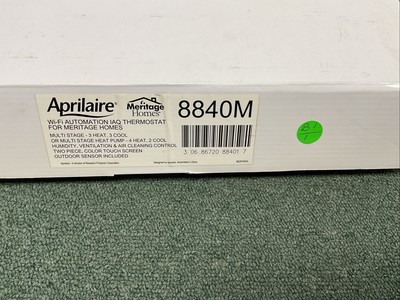 Aprilaire 8840M Wi-Fi Automation IAQ Thermostat. Meritage Homes
