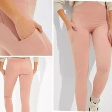Aerie Everything Pocket Legging Peach Highest Rise Regular Side Pockets NWT S/P