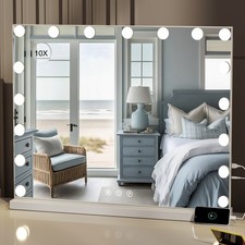 80cm Illuminated LED Bulb Hollywood Vanity Light Up Makeup Mirror For Girls Gift