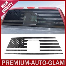 Rear Window Center Trim Cover Sticker Decal Flag For Ford F150 15 Carbon Fiber