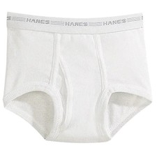 Hanes Boys' White Briefs 6-Pack Medium New