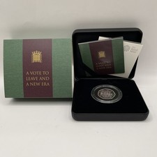 2020 UK 50 Pence Silver Proof Coin - A Vote to Leave and A New Era - RM