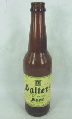 #ad IRTP Walter#x27;s Pilsener Beer Walter Brewing Eau Claire WI 12 oz Bottle 1940s $17.50