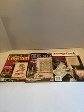Vintage Lot of 3 Cross Stitch Magazines from Year 2003 "Stoney Creek", etc