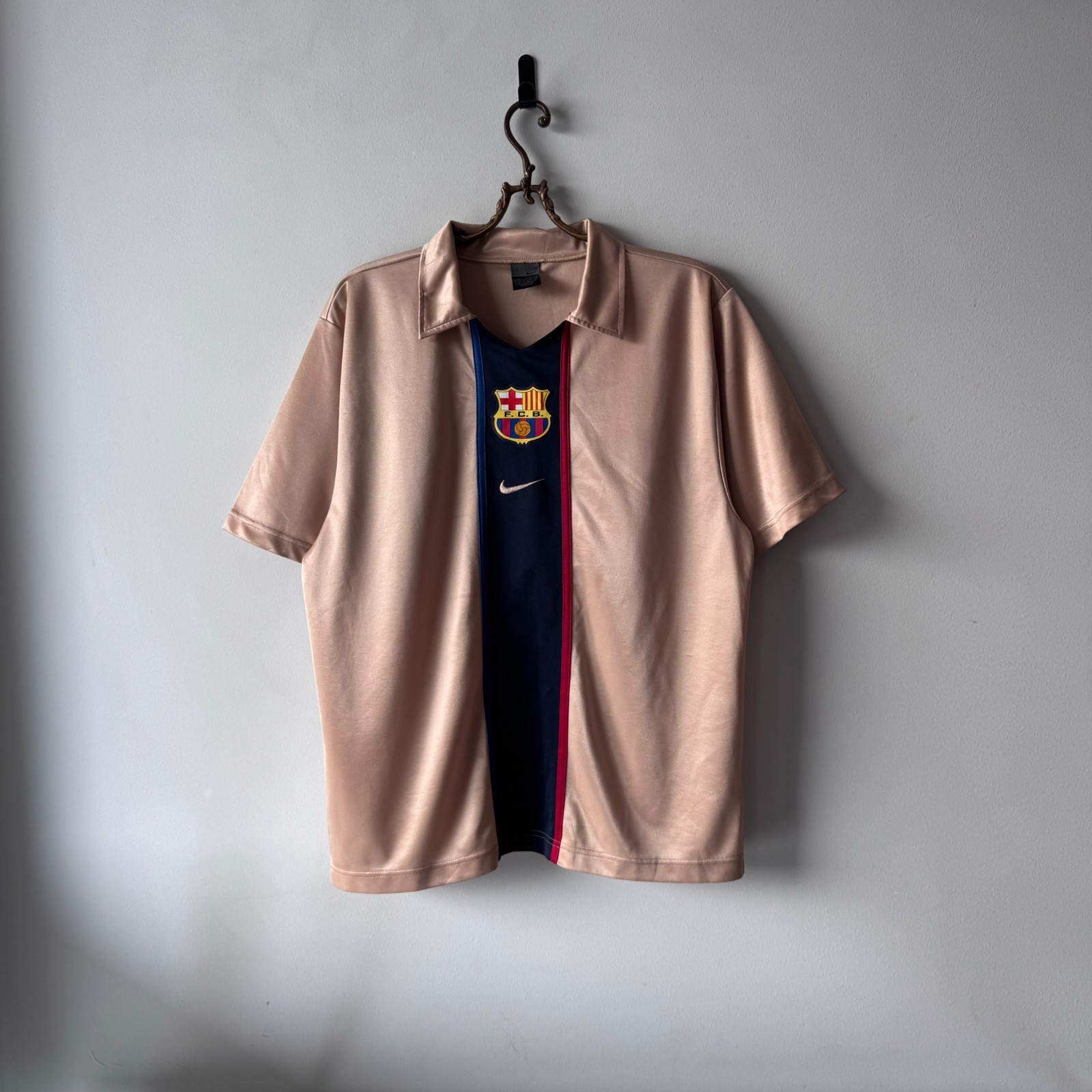 Nike Fc Barcelona 2001-2002 Away Soocer Jersey Vintage Football Shirt Rare