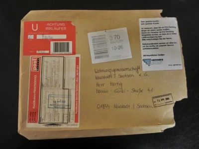 Brief Post Modern Sachsen HERMES Privatpost PostModern PAKETSERVICE - Bild 1 von 4