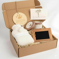 Pet Loss Bereavement Gift Box Sympathy Gift for Loss of Dog, Pet Memorial Set