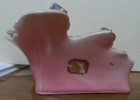 Vintage Ceramic Miniature Pink Victorian/Baroque Chaise Lounge with Cusion — photo 3
